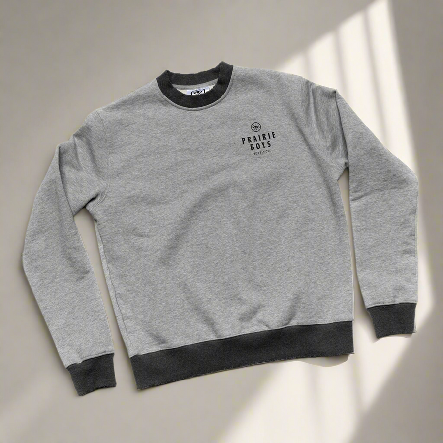 PBSCo / Heavyweight Distressed Crew Neck Sweater