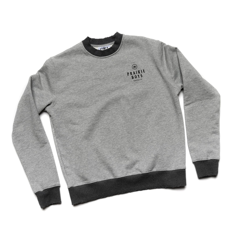 PBSCo / Heavyweight Distressed Crew Neck Sweater
