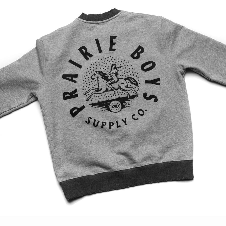 PBSCo / Heavyweight Distressed Crew Neck Sweater
